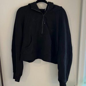 Lululemon Women's Black Scuba Oversized Half-Zip Hoodie Size M/L